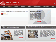 Tablet Screenshot of malikdeenarpharmacy.com